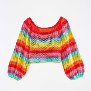 FARM Rio Multicolor Striped Sweater